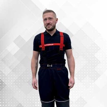 PANTALON GAMMA BLEU BANDES TT