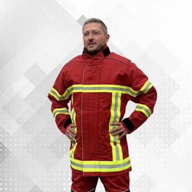 VESTE GAMMA ROUGE BANDES TT