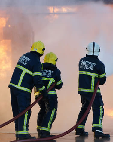 Airport firefighters