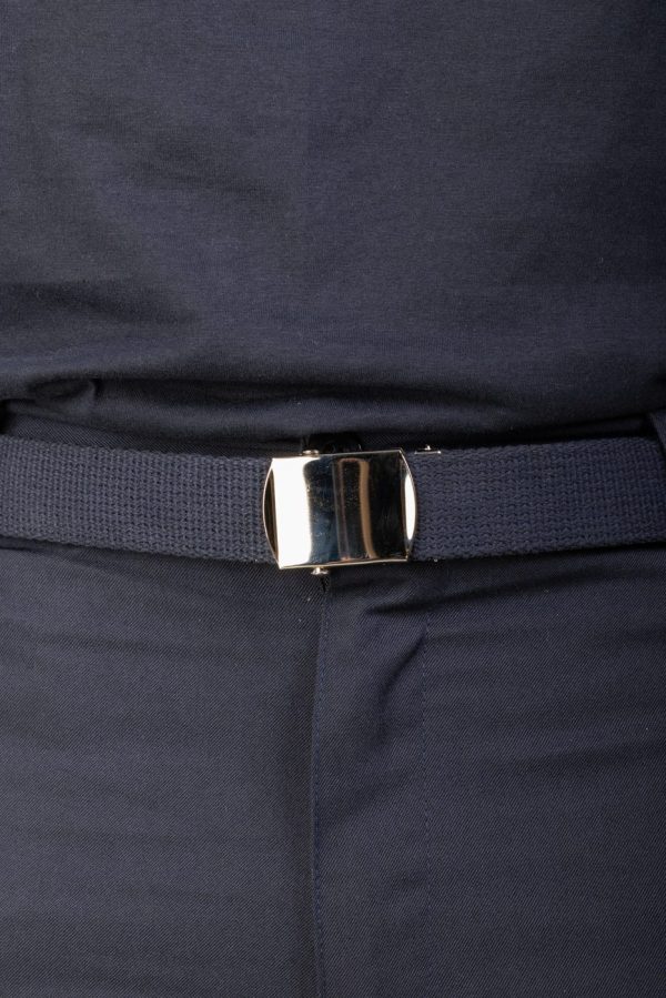 Ceinture tressée bleue