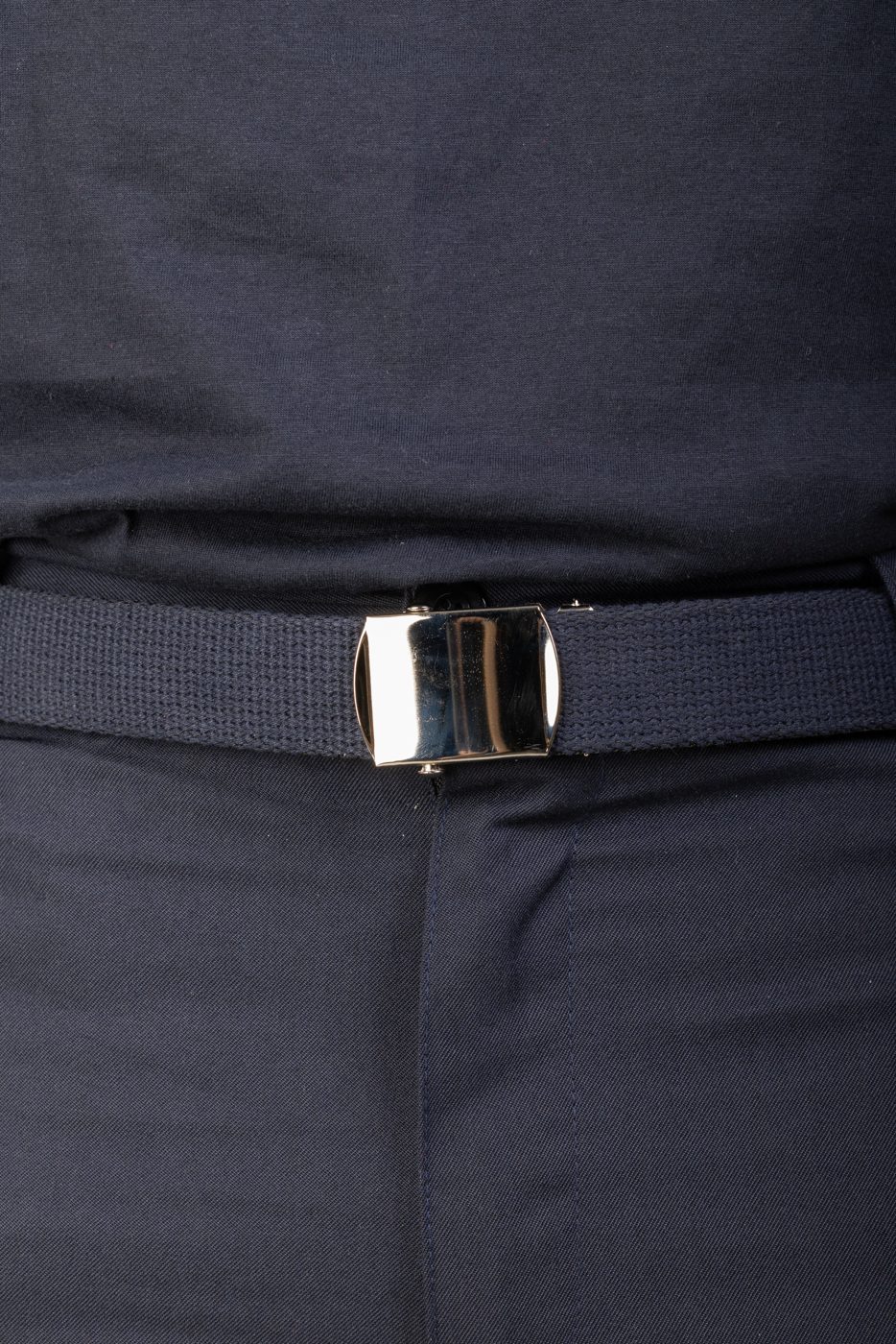 Ceinture tressée bleue sapeur-pompier Martinas