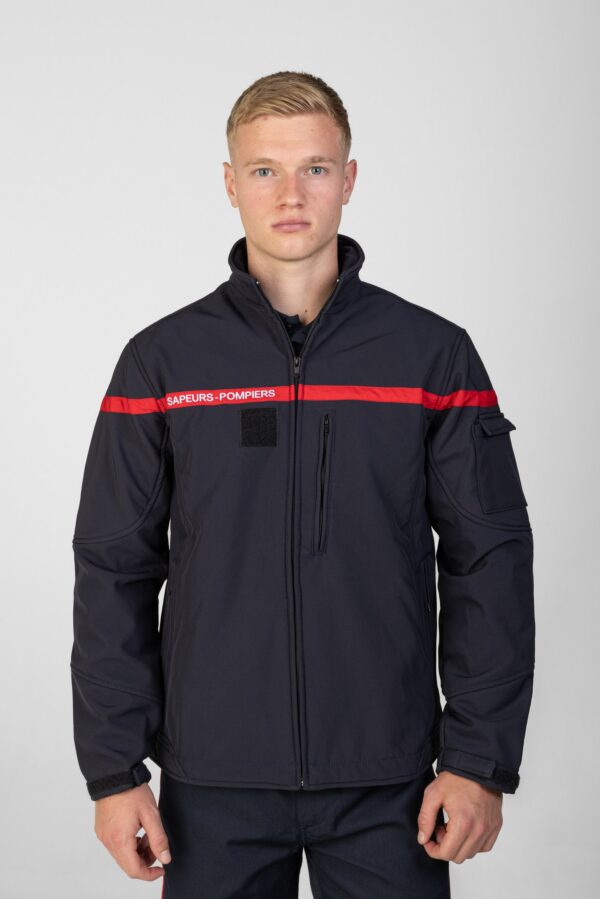 Blouson softshell bleu - Sapeurs-Pompiers