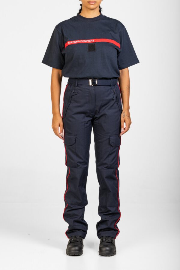 Pantalon TSI AS avec passepoil rouge